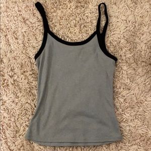 Grey and black tank top
